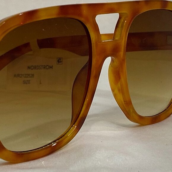 AIRE Whirlpool Vintage Tort Brown Gradient Lens Sunglasses One Size - Picture 11 of 13